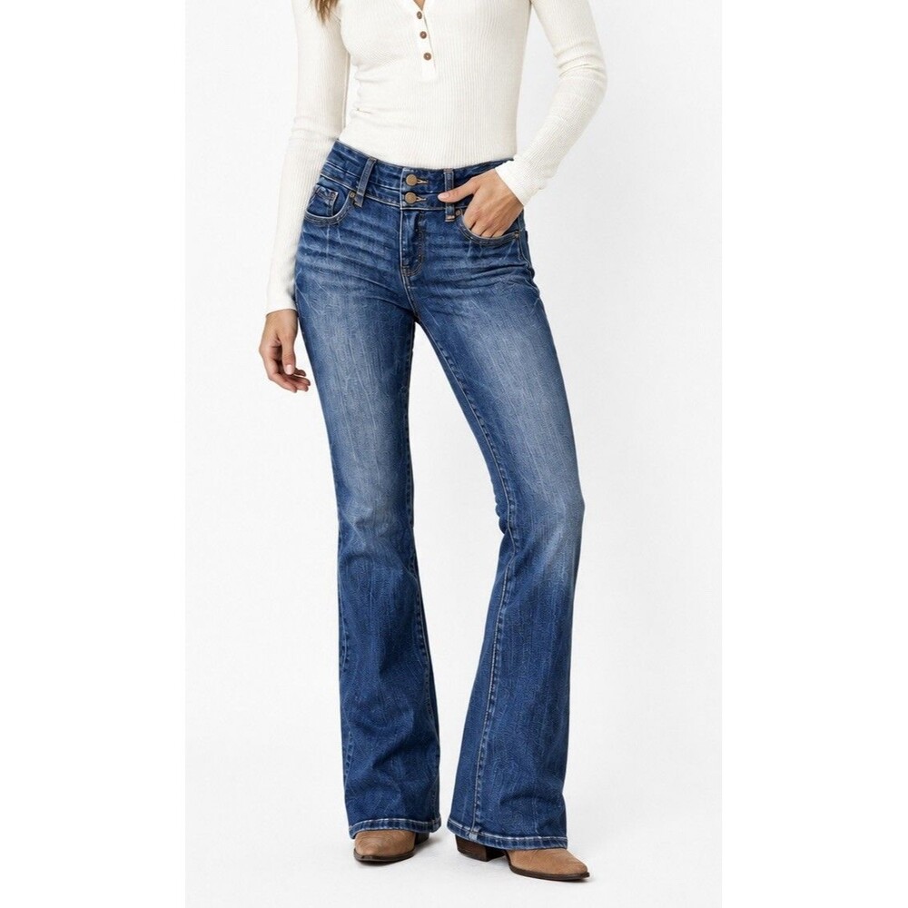 Buckle Black Fit 53 Bootcut Jeans Women’s 31x30 Medium Wash Shaping Smoothing